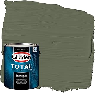 Glidden Total Interior Wall Paint & Primer All-in-One, All About Olive/G...
