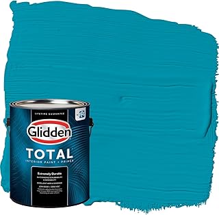 Glidden Total Interior Wall Paint & Primer All-in-One, Mediterranean Blu...
