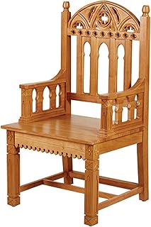 Gothic Celebrant Chair.Eastern Maple.23