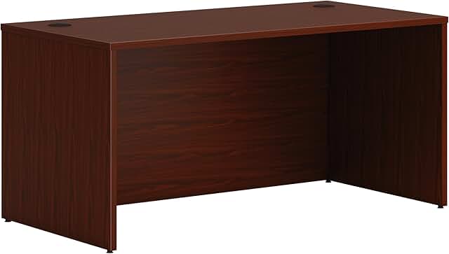 HON MOD Executive Desk 60-Inch Large Computer Desk Shell, Thick Wooden L...
