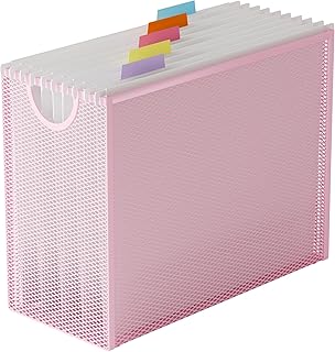 Hanging File Organizer, Letter-Size File Holder Filing Box with 5 Hangin...