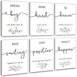 Inspirational Wall Art for Bedroom, Motivational Office Wall Art Decor, ...