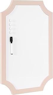 Kate and Laurel Holbrook Scalloped Magnetic Dry Erase Board with Marker ...
