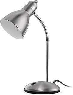 LEPOWER Metal Desk Lamp, Adjustable Goose Neck Table Lamp, Eye-Caring St...