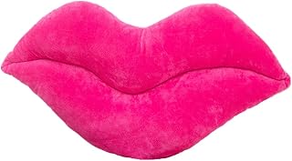 LEVINIS Hot Pink Lip Shape Throw Pillows Girls Soft Velvet Decorative Re...