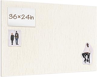 Lightomorrow Bulletin Board 36 x 24 inches, 3' x 2' Linen Board for Wall...