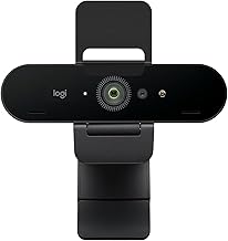 Logitech Brio 4K Webcam, Video Calling, Noise-Cancelling mic, HD Auto Li...