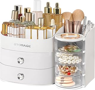 Makeup Organizer Countertop with Drawers, Make up Organizers for Vanity,...