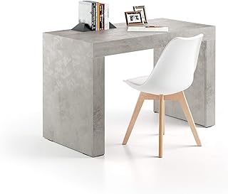 Mobili Fiver, Evolution Desk 47.2 x 23.6 in, Concrete Effect, Grey with ...