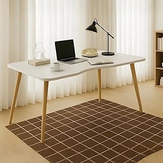 Modern White Wooden Computer Table, 40