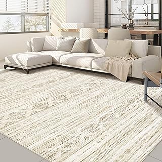 Nakagishi 8x10 Area Rugs Living Room: Washable Boho Large Neutral Modern...