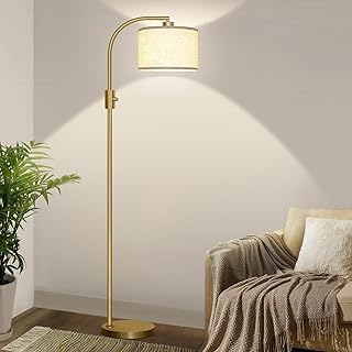 Nintiue Upgraded Modern Arc Dimmable Tall Standing Floor Lamp with Linen...