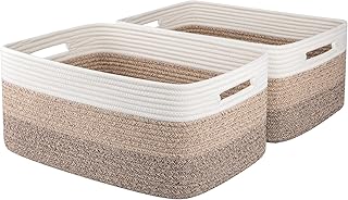 OIASKET Large Storage Basket for Organizing, Woven Rope Basket for Shelv...