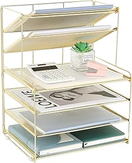 OPNICE Desk Organizer, 6-Tier Letter Tray Paper Organizer, Desktop File ...