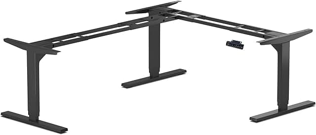 PROGRESSIVE AUTOMATIONS Standing Desk Corner Frame - Adjustable Height a...