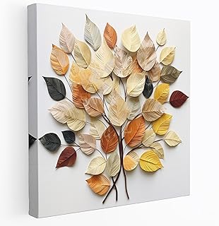 Painted Anarchy Leaves Wall Art - Leaves, Recycled Paper, Home Decoratio...