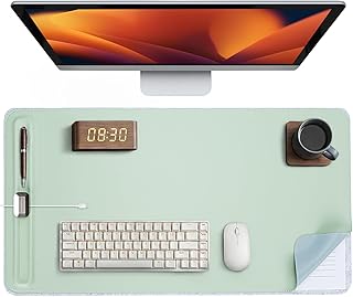 Premium Double-Sided Faux Leather Desk Pad – Non-Slip, Waterproof, with ...