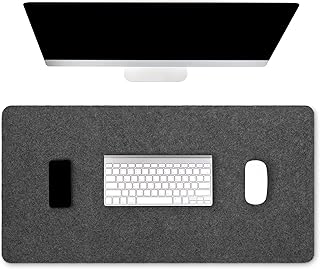 Premium Real Wool Felt Desk Pad with Non-Slip Backing - 32