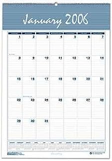 Recycled Monthly Wall Calendar, Wirebound/Hanger, 22