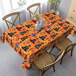 Retro Woman Pattern Print Table Cloth, 60 x 90 Inch Table Cloth Rectangl...