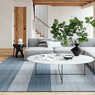 Rugs USA 6x9 Oregon Plaid Wool Indoor Area Rug, Farmhouse Style, High Tr...