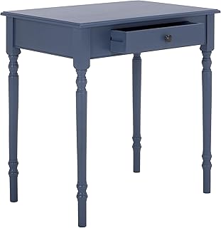 SAFAVIEH Home Collection – Arina Blue Writing Desk, 1-Drawer Traditional...
