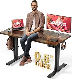 SIAGO Electric Standing Desk Adjustable - 48 x 24 Inch Sit Stand up Desk...