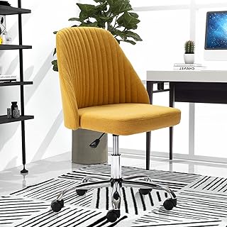 SMUG Yellow Desk Chair, Modern Adjustable Rolling Task Chair with Wheels...