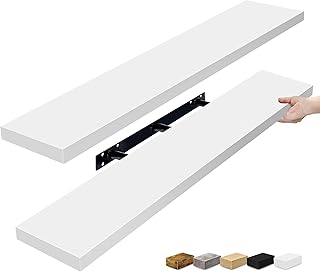 Sorbus Floating Shelves for Wall - 48 Inch Long Bathroom Shelves, Wall D...