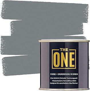 THE ONE All-In-One Paint & Primer - Grey Matte, 33.8 Fl Oz/1 Liter | 1 C...