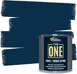 THE ONE All-In-One Paint & Primer - Navy Matte, 33.8 Fl Oz/1 Liter | 1 C...