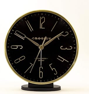 Timelink Crosley Modern Art Deco Alarm Clock for Office, Bedroom, or Des...