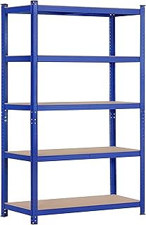 Topeakmart 5-Tier Utility Shelves, Metal Storage Shelves Unit Adjustable...