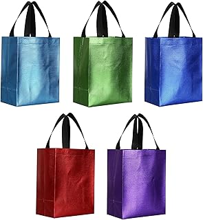 Tosnail 40 Pack 10 x 8 Inches Reusable Gift Bags, Medium Fabric Tote Bag...