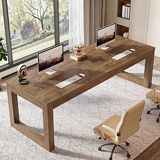 Tribesigns Double Home Office Desks, 78.7'' Two Person Computer Writing ...