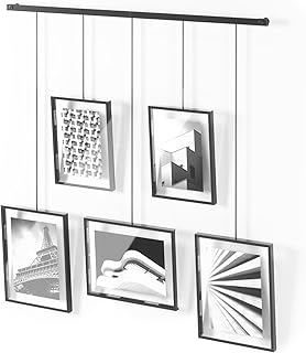 Umbra Exhibit Picture Frame Gallery Set, Adjustable Wall Collage Display...
