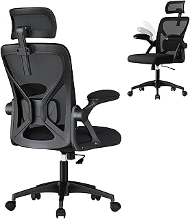 VASAGLE Ergonomic Mesh Office Chair with Adjustable Lumbar Support and H...