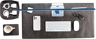 VENITO Leather 3-in-1 Desk Mat Set – Desk Mat (32
