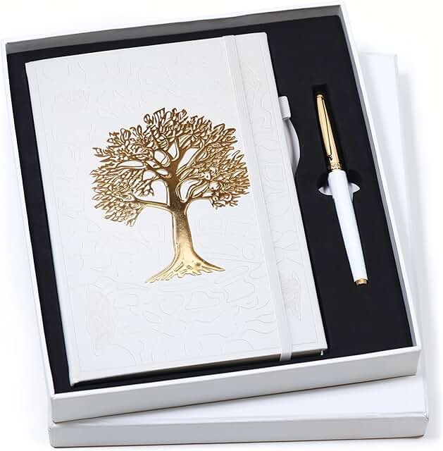 Veway Premium Tree of Life Journal and Pen Set for Women (Breathe) | 224...