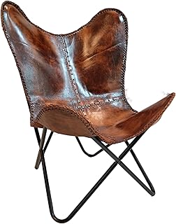 Vintage Leather Antique Butterfly Chair for Relaxing || Leather Butterfl...