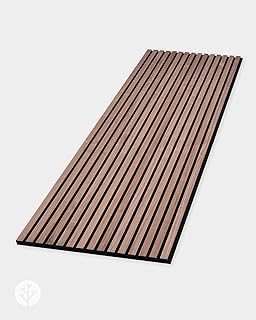 WVH Slatpanel Walnut – Acoustic 3D Textured Wood Panels for Walls & Ceil...
