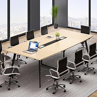 YITAHOME 8FT Conference Table with Power Outlets, 94.5
