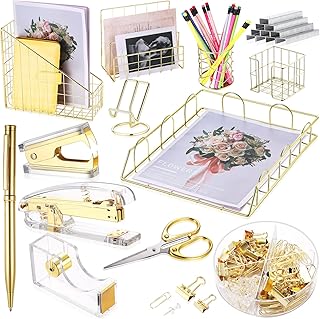 Yaomiao 13 Pcs Desk Accessories Set Kit Organizer Office Supplies Teache...