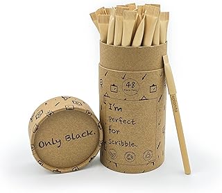 eplanita I’M PERFECT FOR SCRIBBLE – Eco Friendly Pens (Pack of 48), Blac...